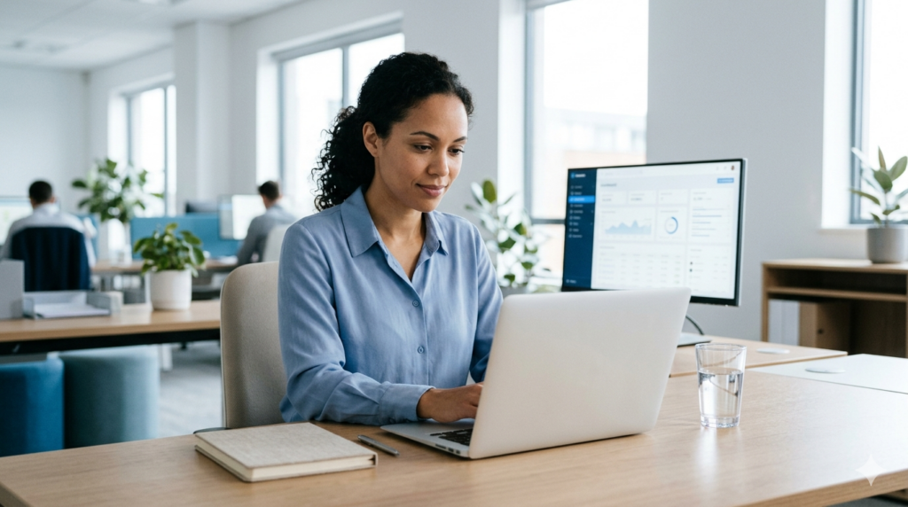 high performing employee focused and productive after role realignment